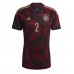 Tyskland Antonio Rudiger #2 Borta Kläder VM 2022 Kortärmad